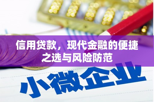 孟州信用贷款，现代金融的便捷之选与风险防范