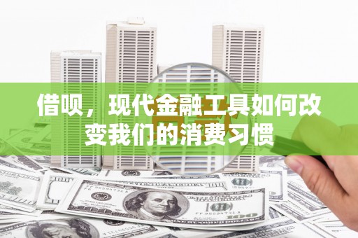 孟州借呗，现代金融工具如何改变我们的消费习惯