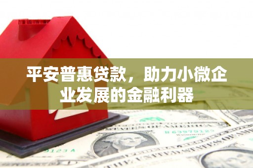 孟州平安普惠贷款，助力小微企业发展的金融利器