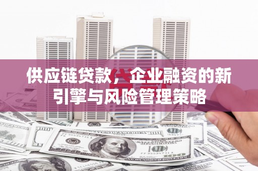 孟州供应链贷款，企业融资的新引擎与风险管理策略