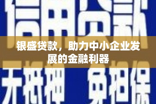 孟州银盛贷款，助力中小企业发展的金融利器
