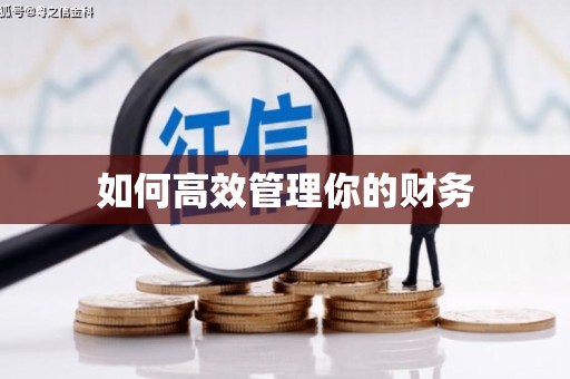 孟州如何高效管理你的财务
