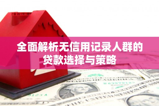 孟州全面解析无信用记录人群的贷款选择与策略