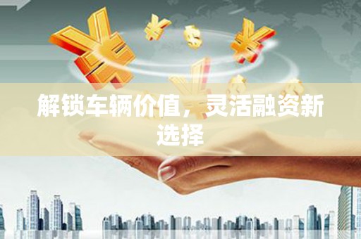 孟州解锁车辆价值，灵活融资新选择